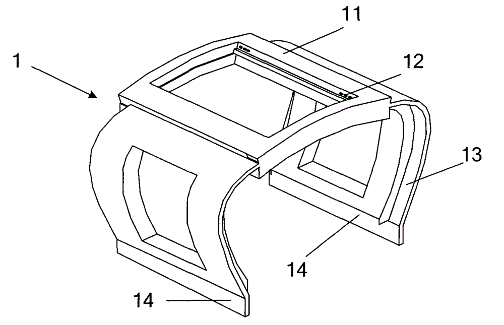 Portable type wound protecting device