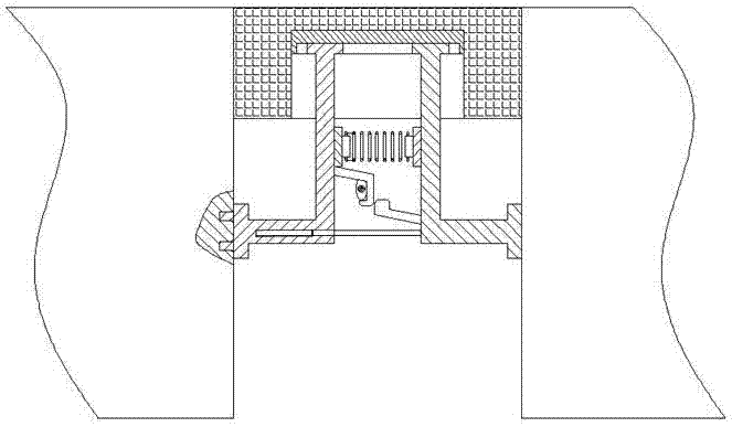 A bridge expansion joint covering device capable of stable operation