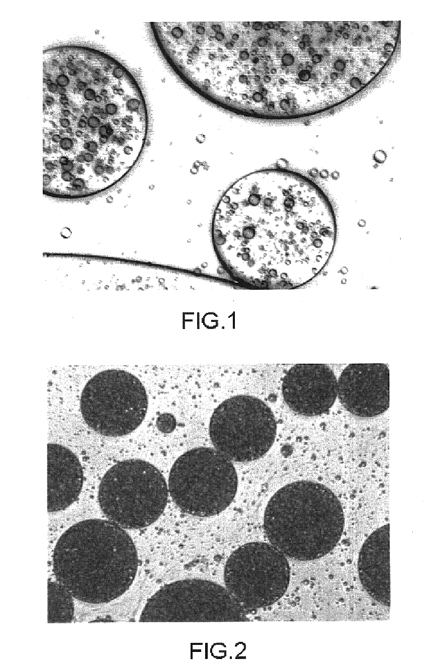 Media in the form of complex dispersions, method for preparing same and uses