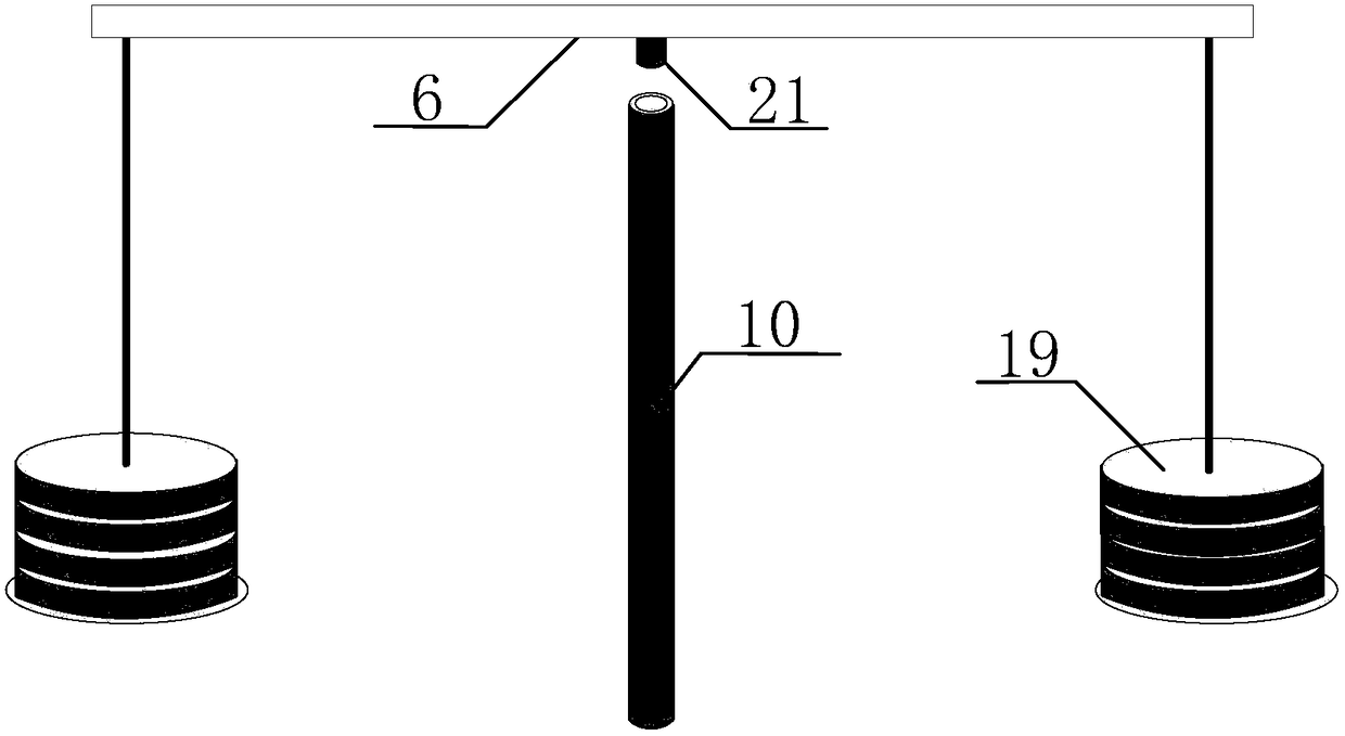 A single pile static load model test device and test method for ground subsidence in a mining area