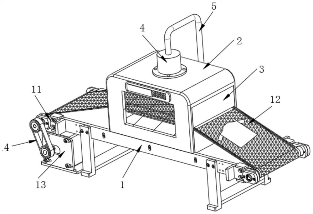 Drying device for garment processing