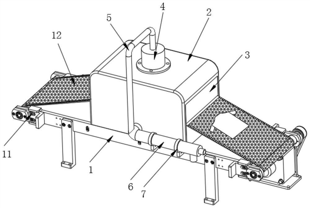 Drying device for garment processing