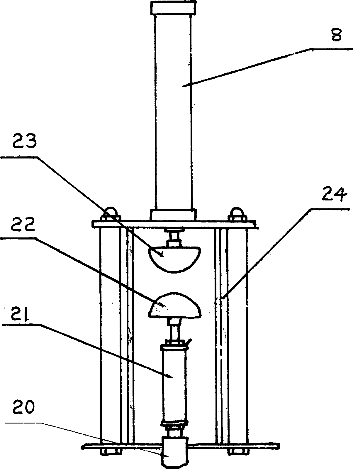 Device for measuring impulse current of non-linear metal oxide resistor disc