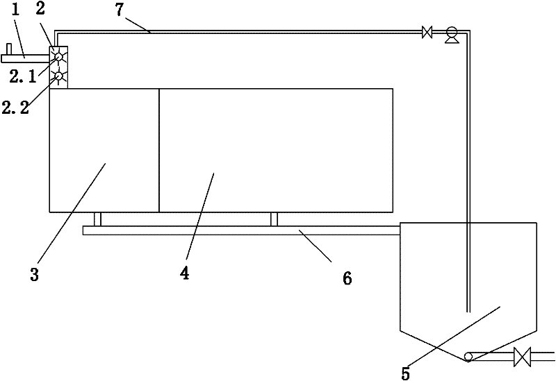 Sludge refluxing and flocculating precipitation tank