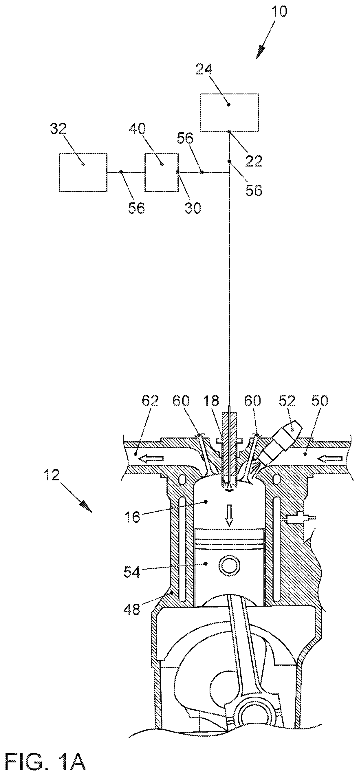 Ignition system having a high-frequency plasma-enhanced ignition spark of a spark plug, including an antechamber, and a method associated therewith