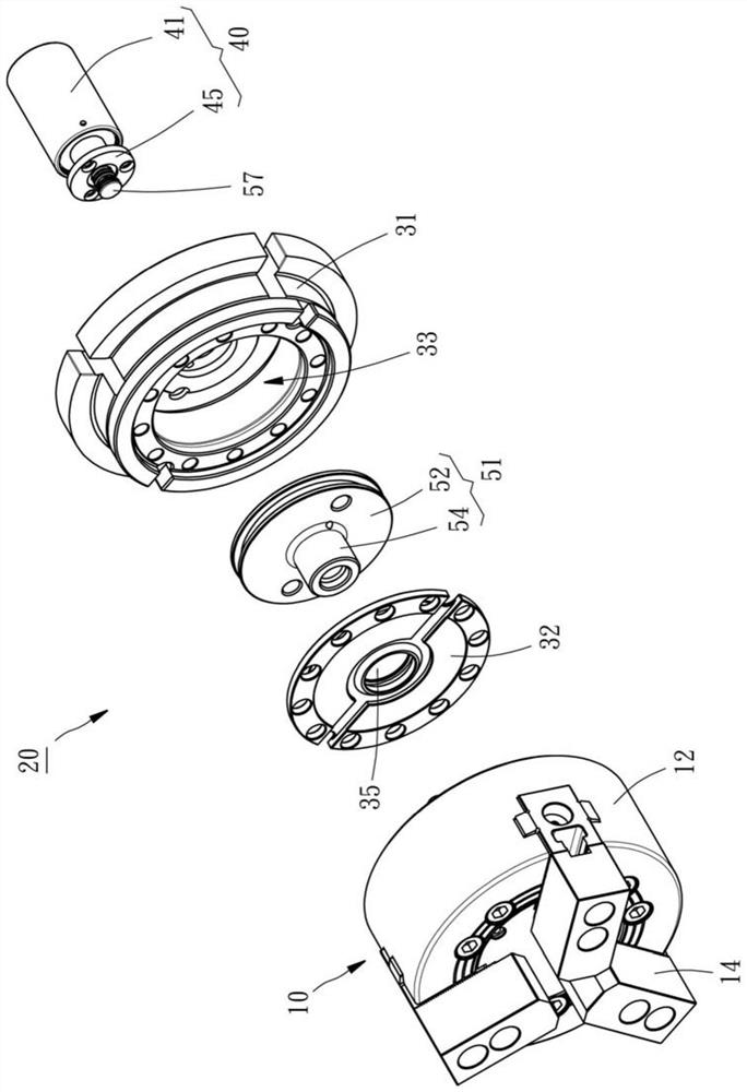 Hydraulic drive for machine tool chucks