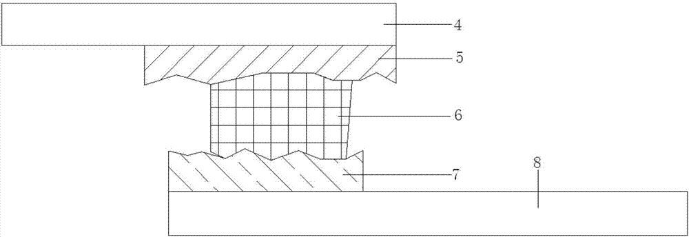Solar laminated modules with center-converging grid electrodes