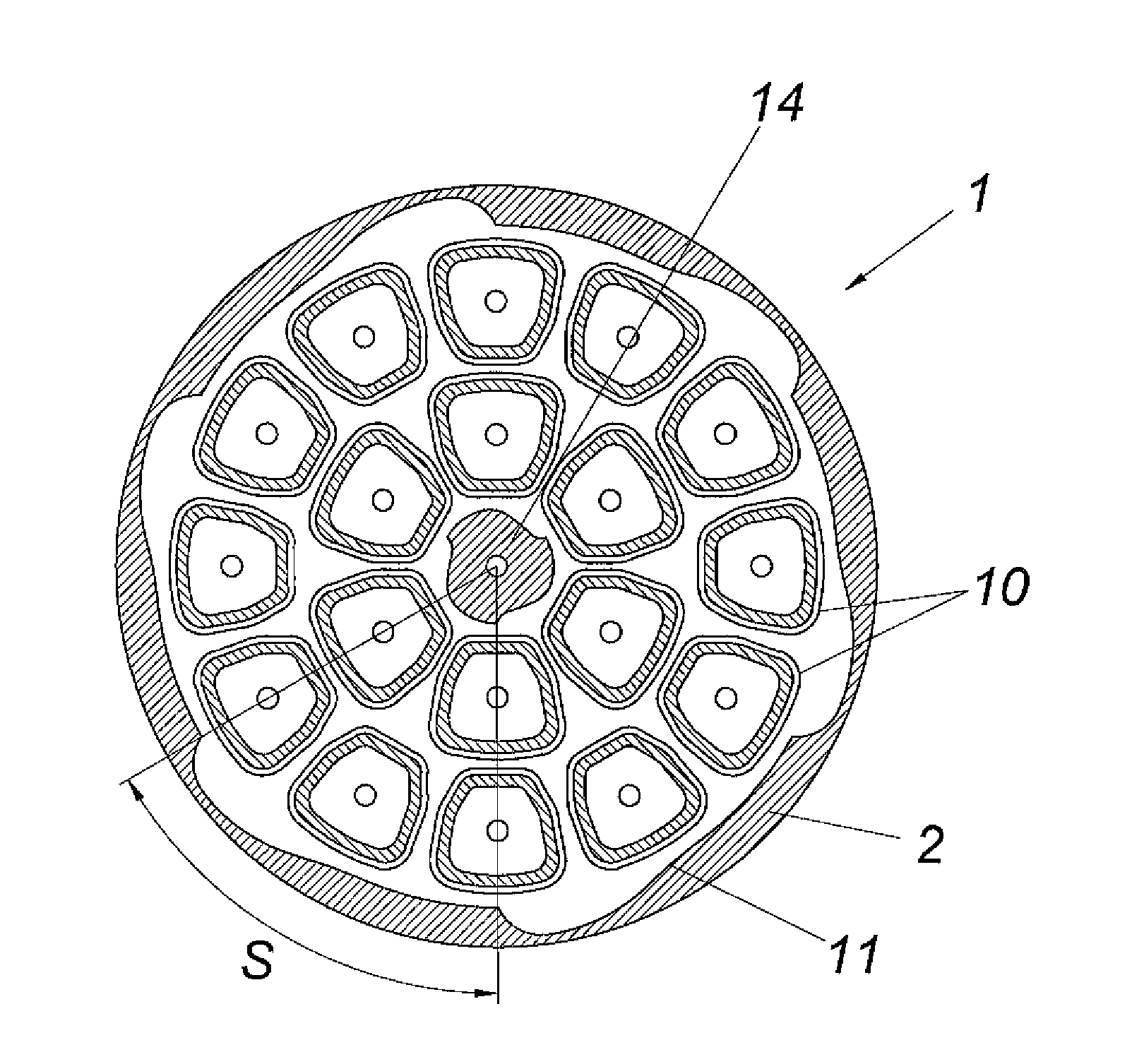 Device for filtering liquids