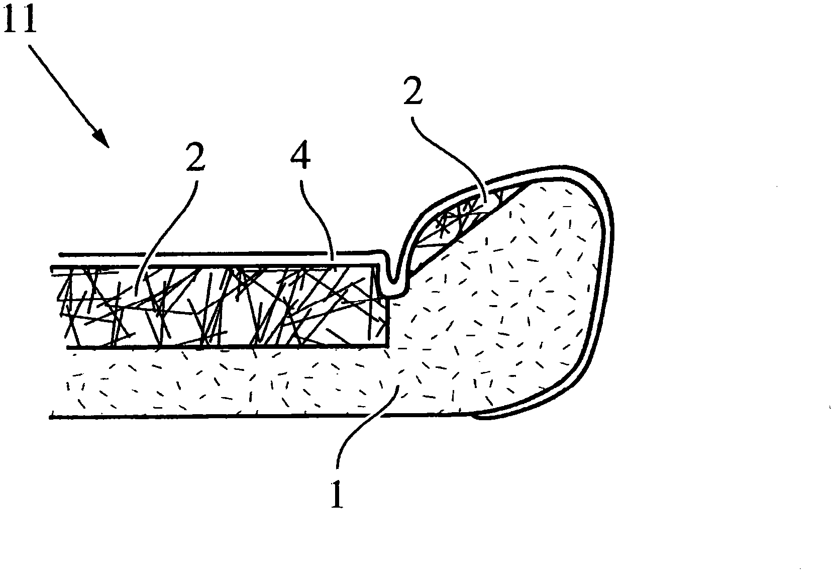 Cushion element, in particular a seat cushion element or a headrest cushion element of different hardness zones for use in a motor vehicle, method for producing a cushion element, and vehicle seat or headrest