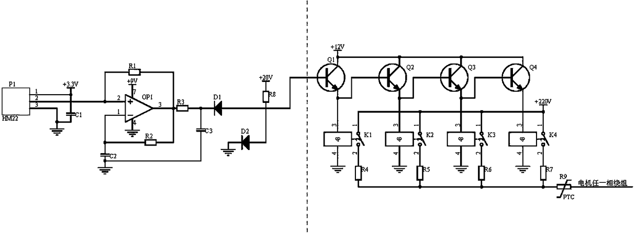 A power control circuit for an air energy water heater