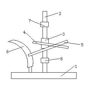 Clamp device of lamp wick automatic molding machine