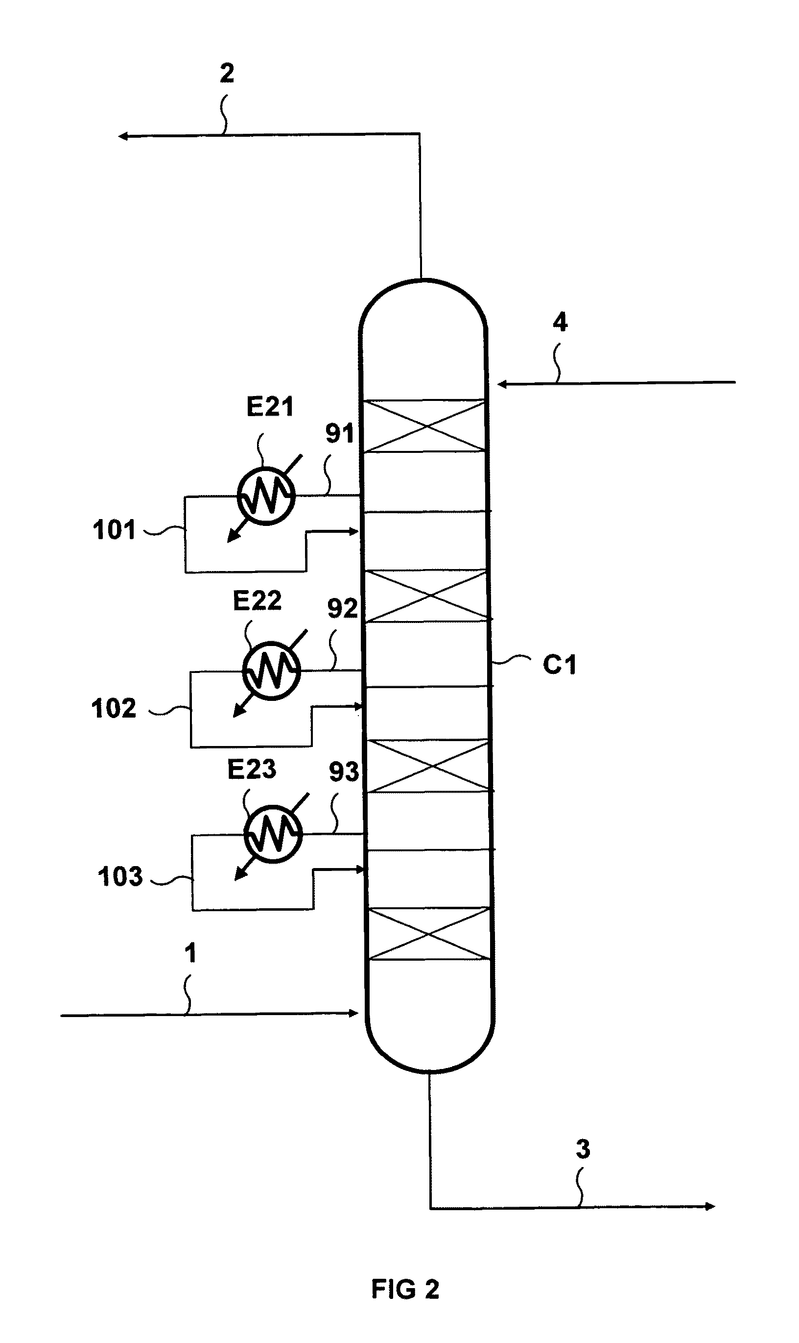 Gas deacidizing method using an absorbent solution with demixing control