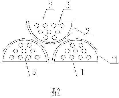 Double-layer three-dimensional sea cucumber inhabitation cage for culture pond