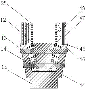 Pressure compensation type foundation pit supporting structure and construction method