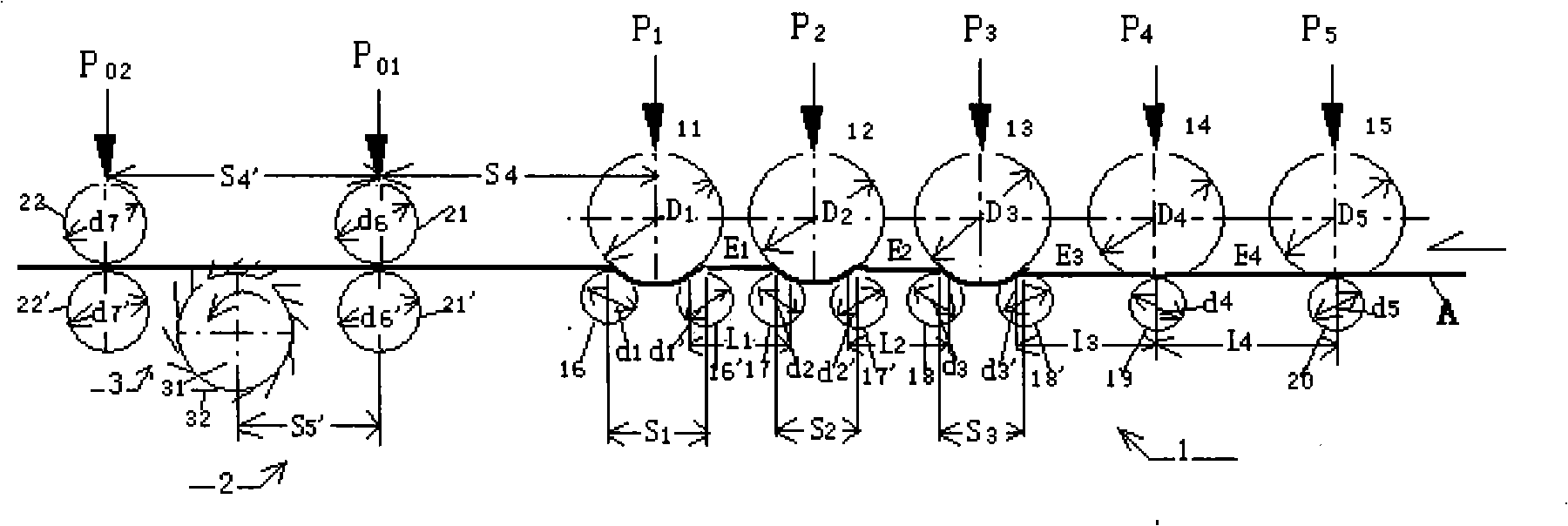 Prepositive pin roller-roller mixed ramie stretch-breaking apparatus