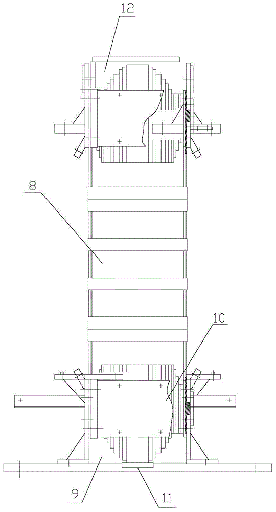 Assembling structure for power transformer iron core