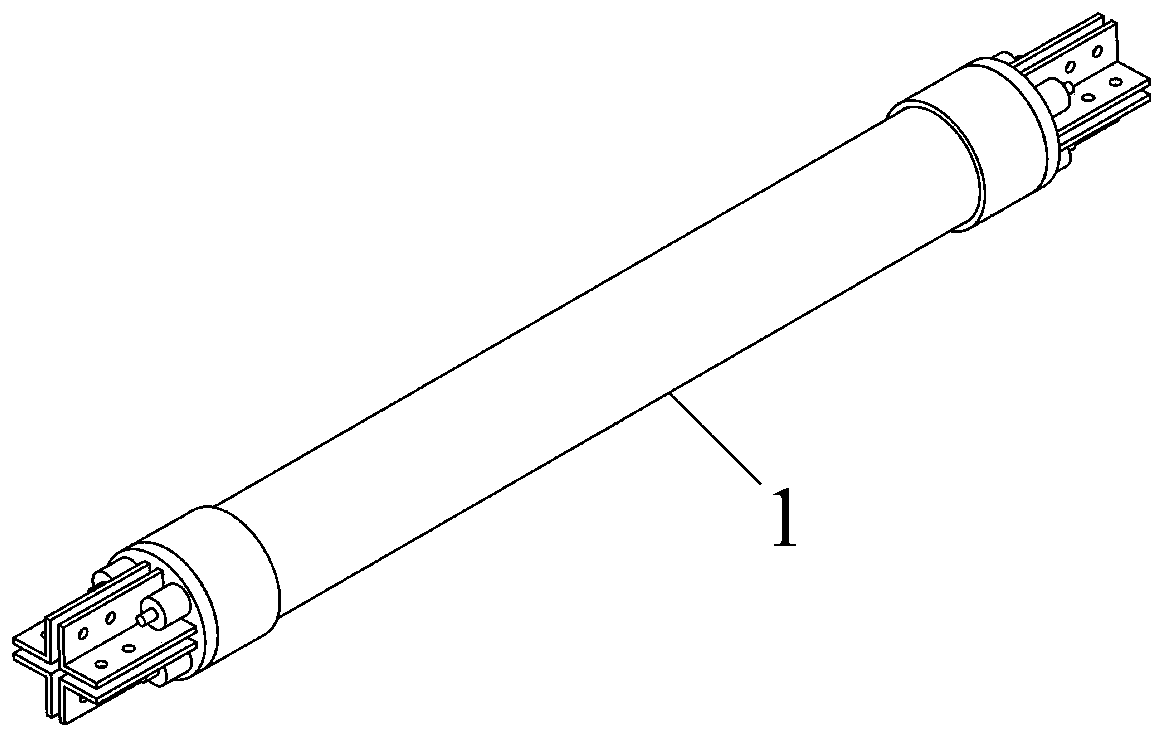 Dome structural system of longspan fabricated prestressed ridge rod supporting rope