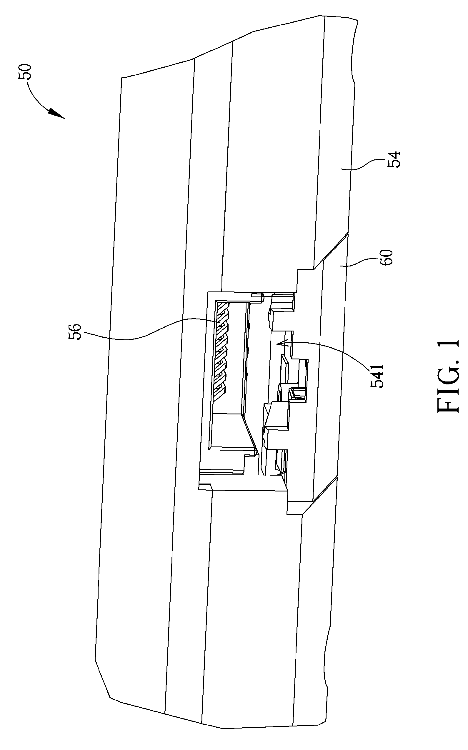 Connector mechanism for securing a plug to a casing