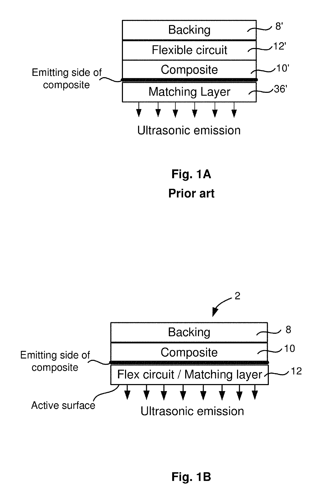 Ultrasonic phased array probe using PCB as matching layer