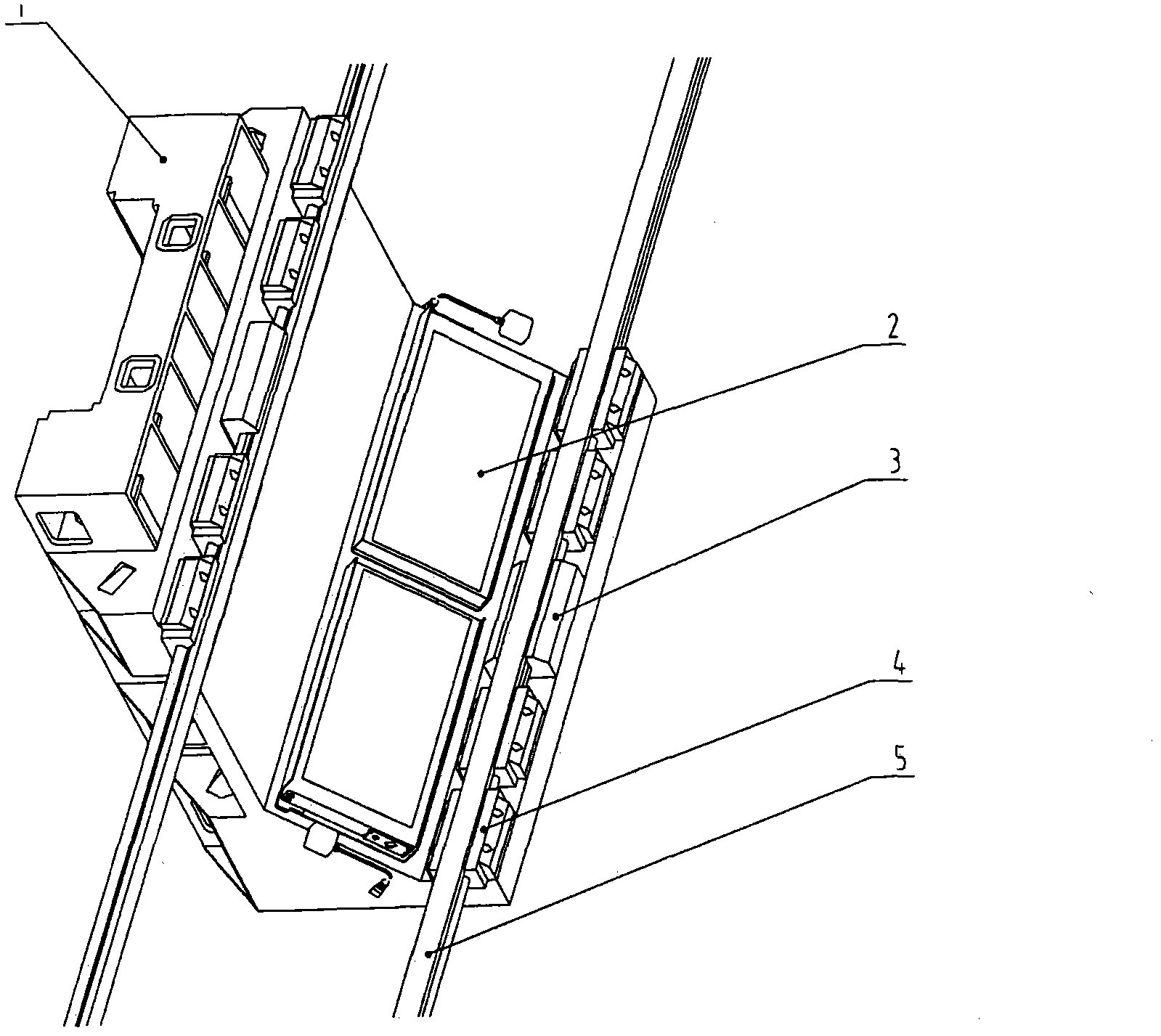 Regular L-shaped sliding plate applying linear motor driving