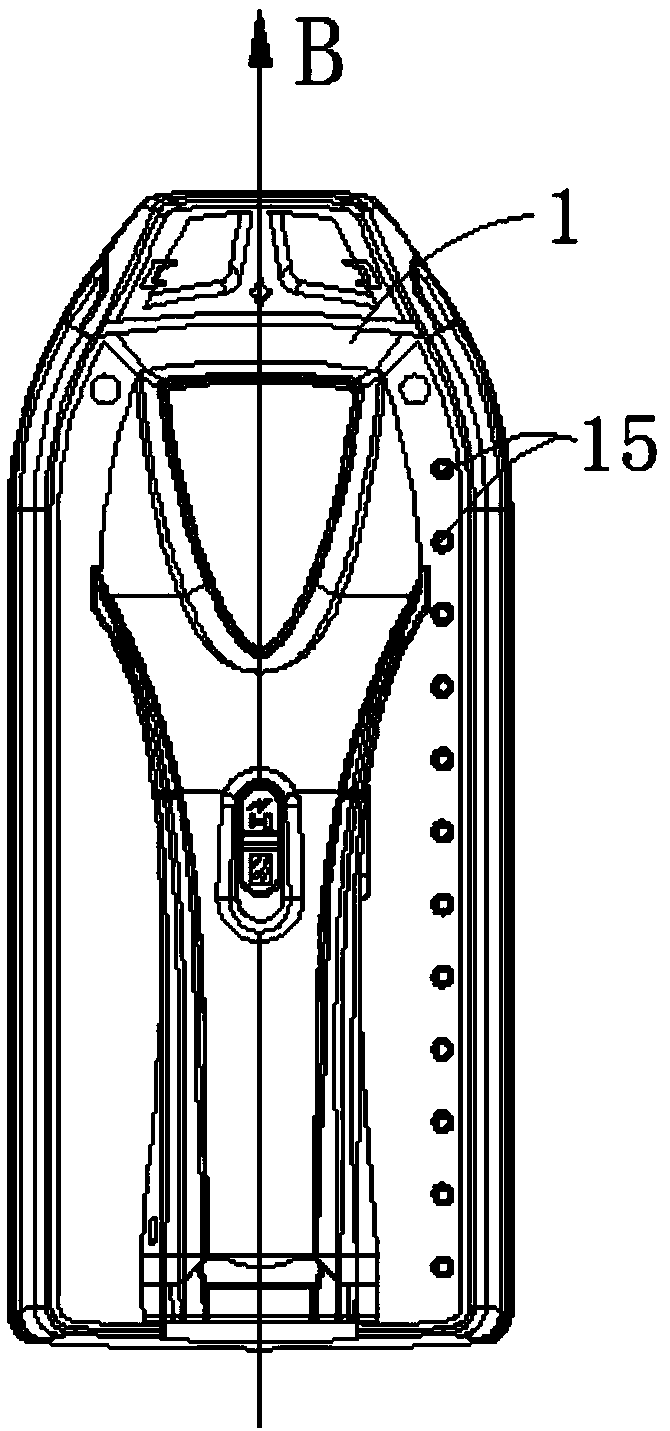 Method and device for locating hidden features