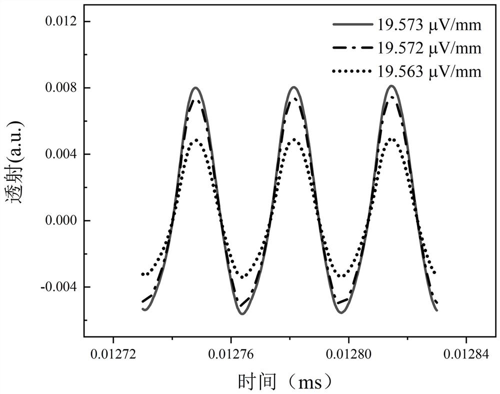 Workpiece defect measuring device and method based on Rydberg atoms