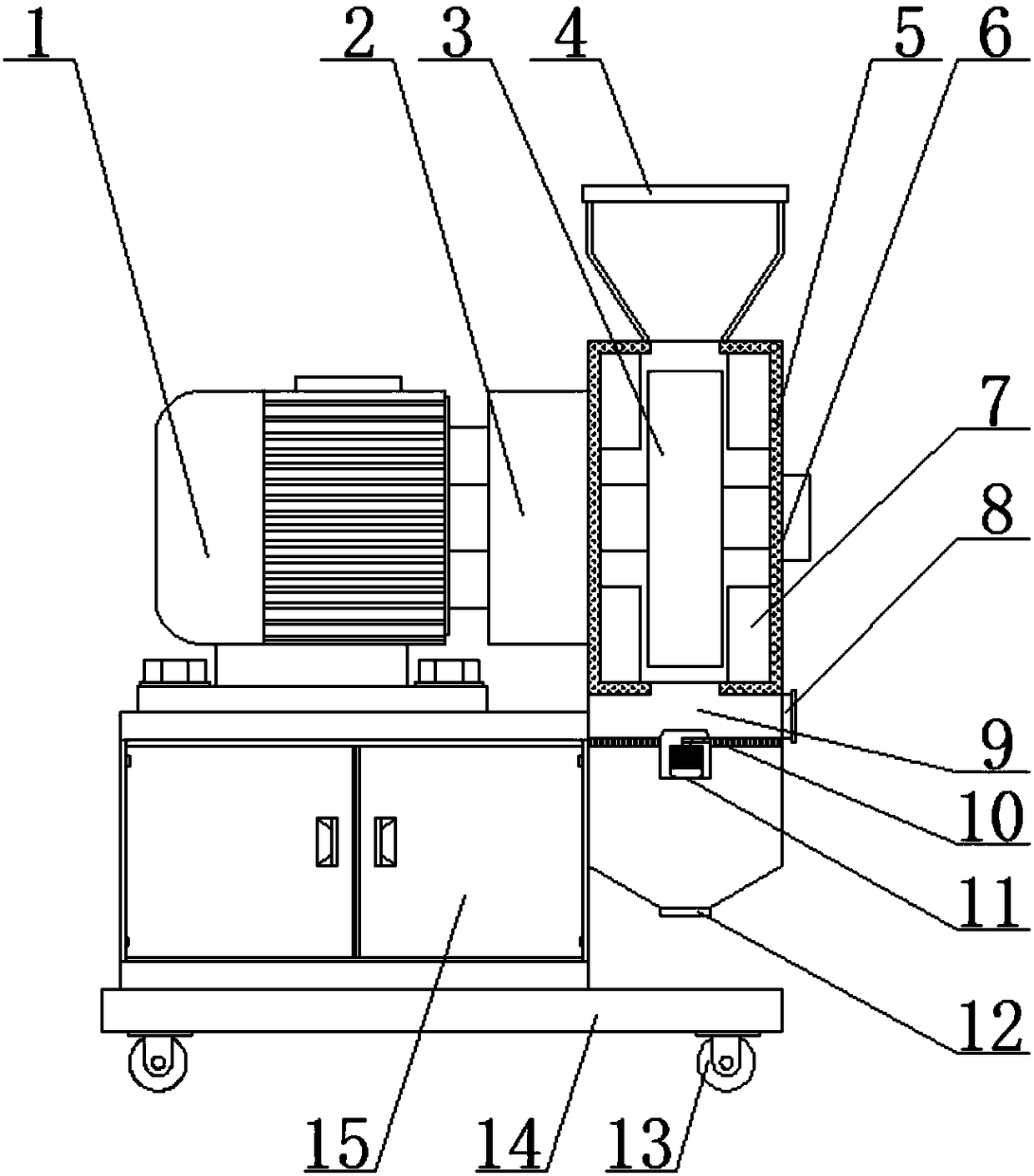 Agricultural grain processing device