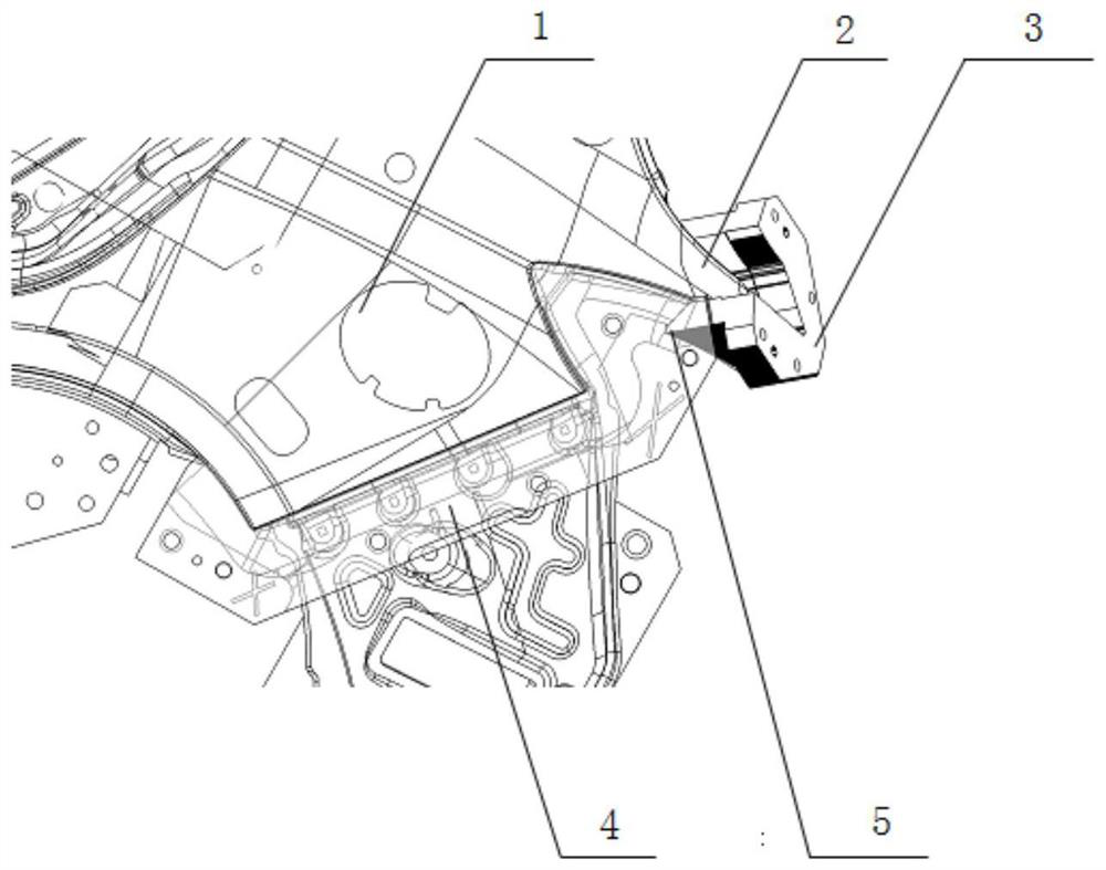 Process method for controlling surface defect of flanged ridge R of tail lamp of side wall outer plate