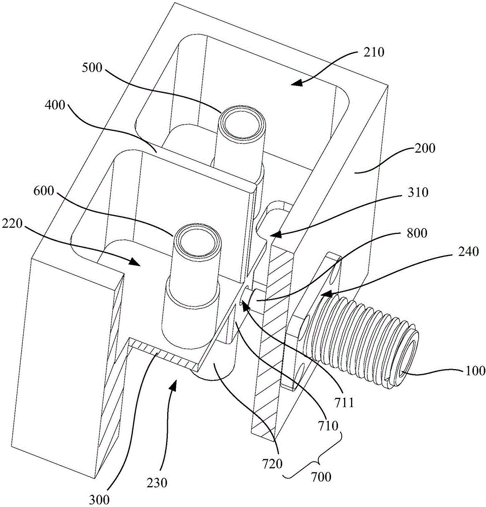 Double-cavity-layer combiner and public port device thereof