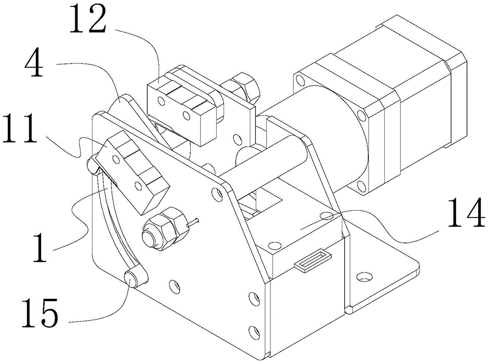 Bag pushing mechanism of conjoined packaging bag slitting unit machine