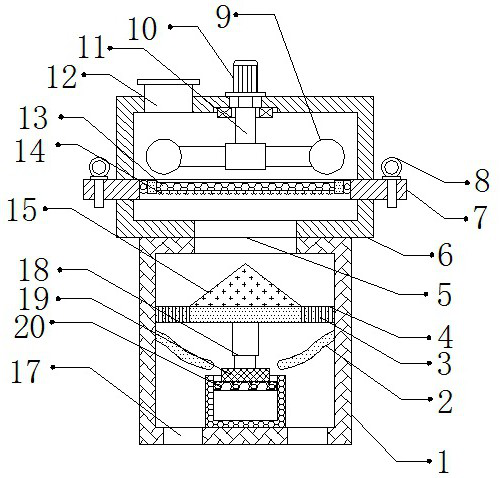 Dye filtering device for textile production