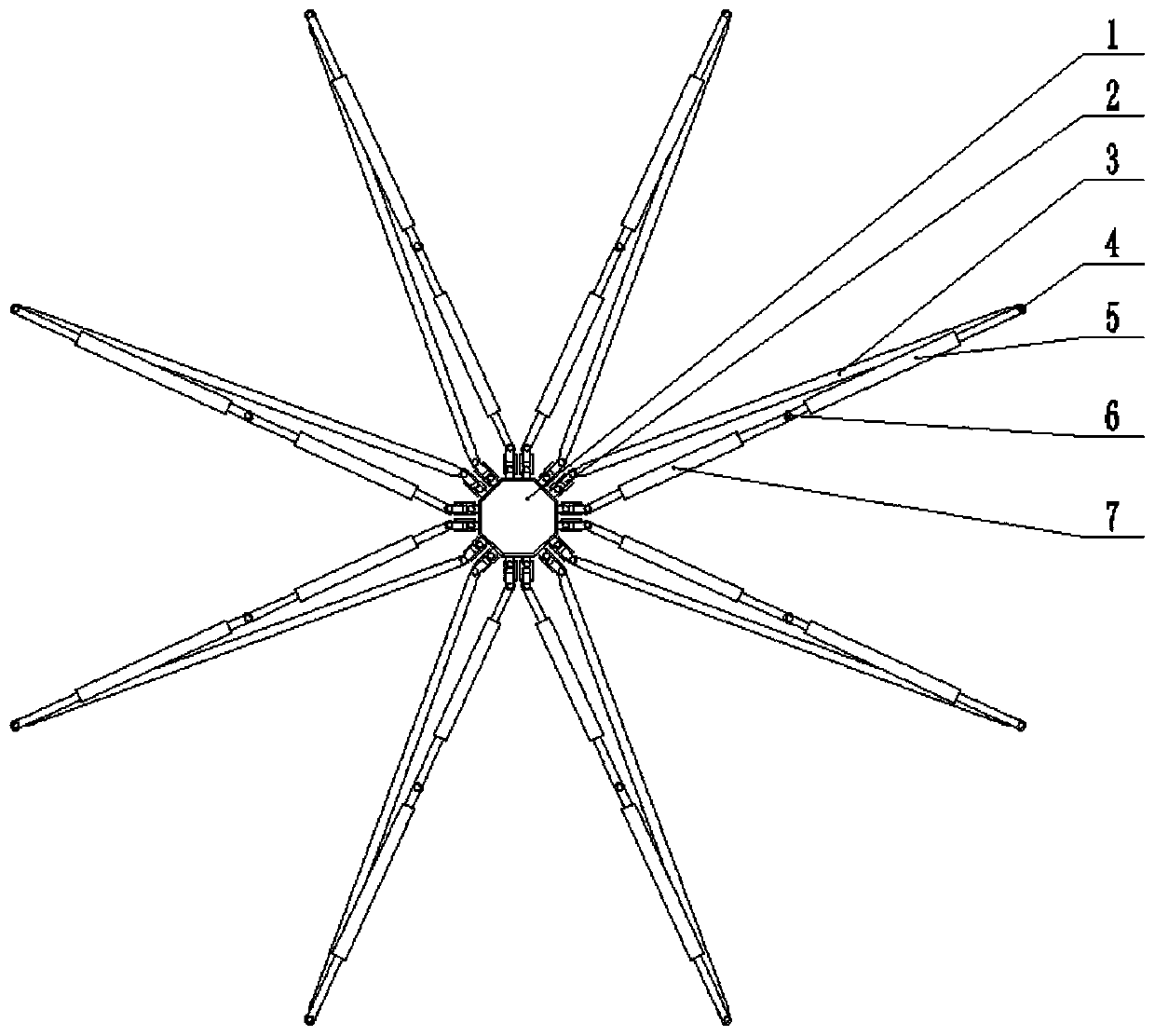 A Space Folding Mechanism Using Six-bar Mechanism as Expandable Unit