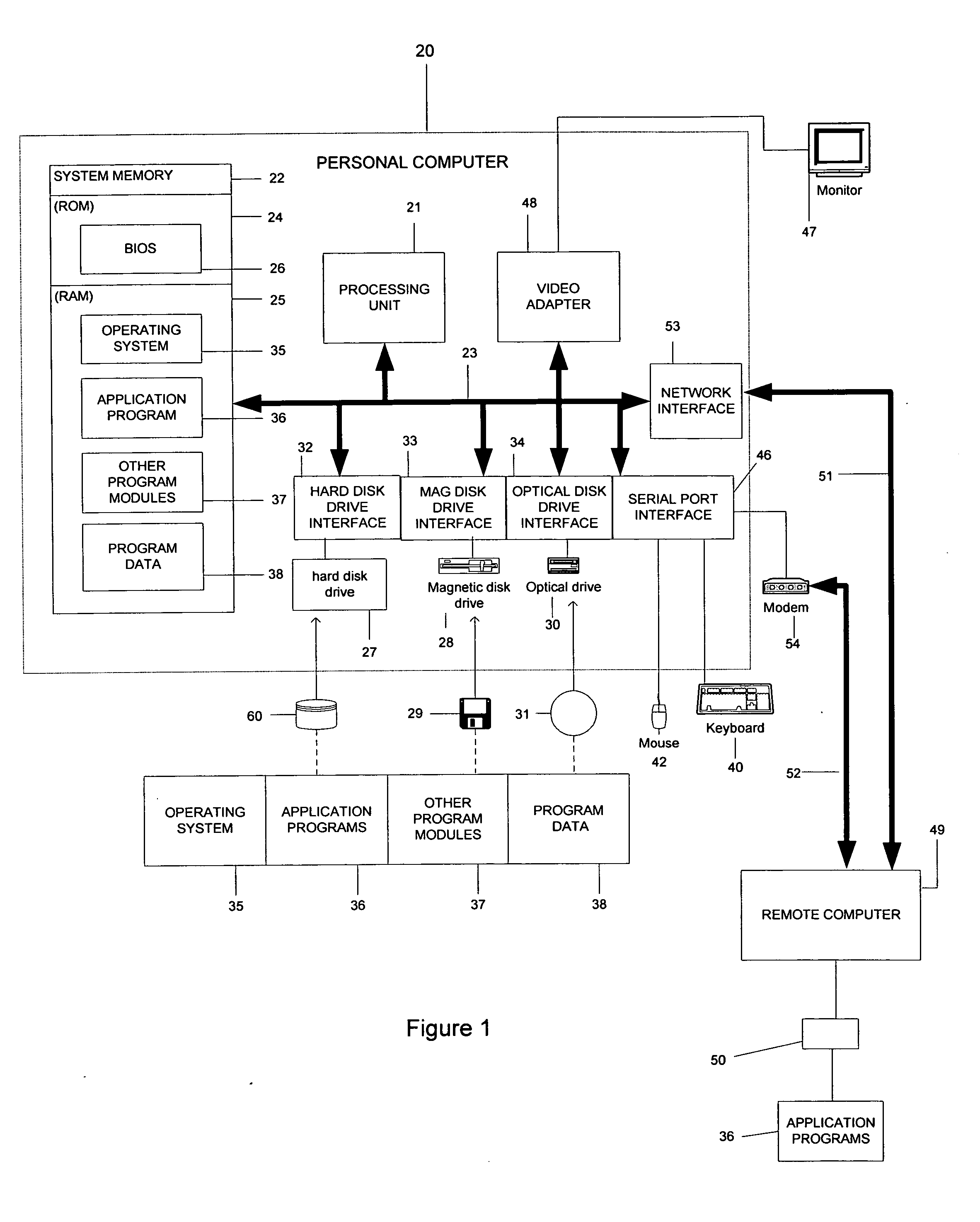 System and method for filtering write operations to a storage medium containing an operating system image