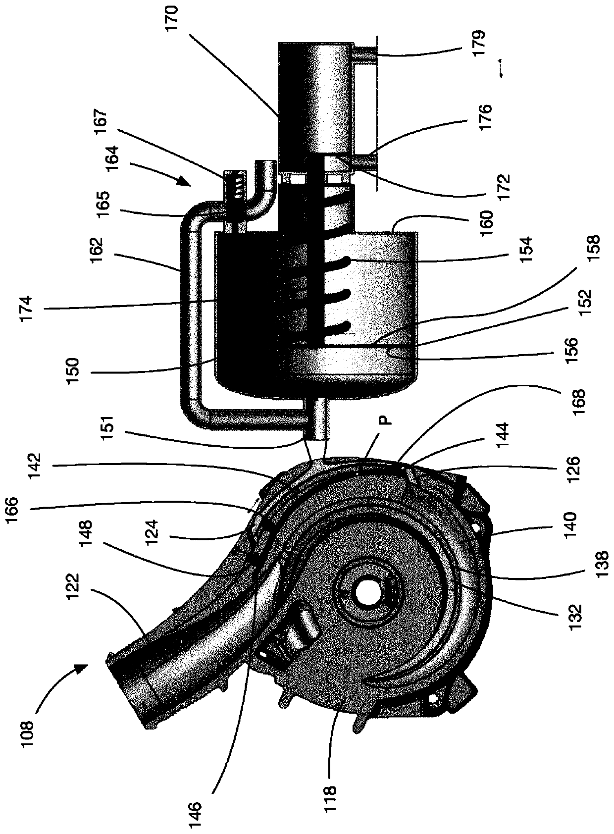 Turbocharger system, compressor system that forms part thereof, and method of controlling air flow to engine