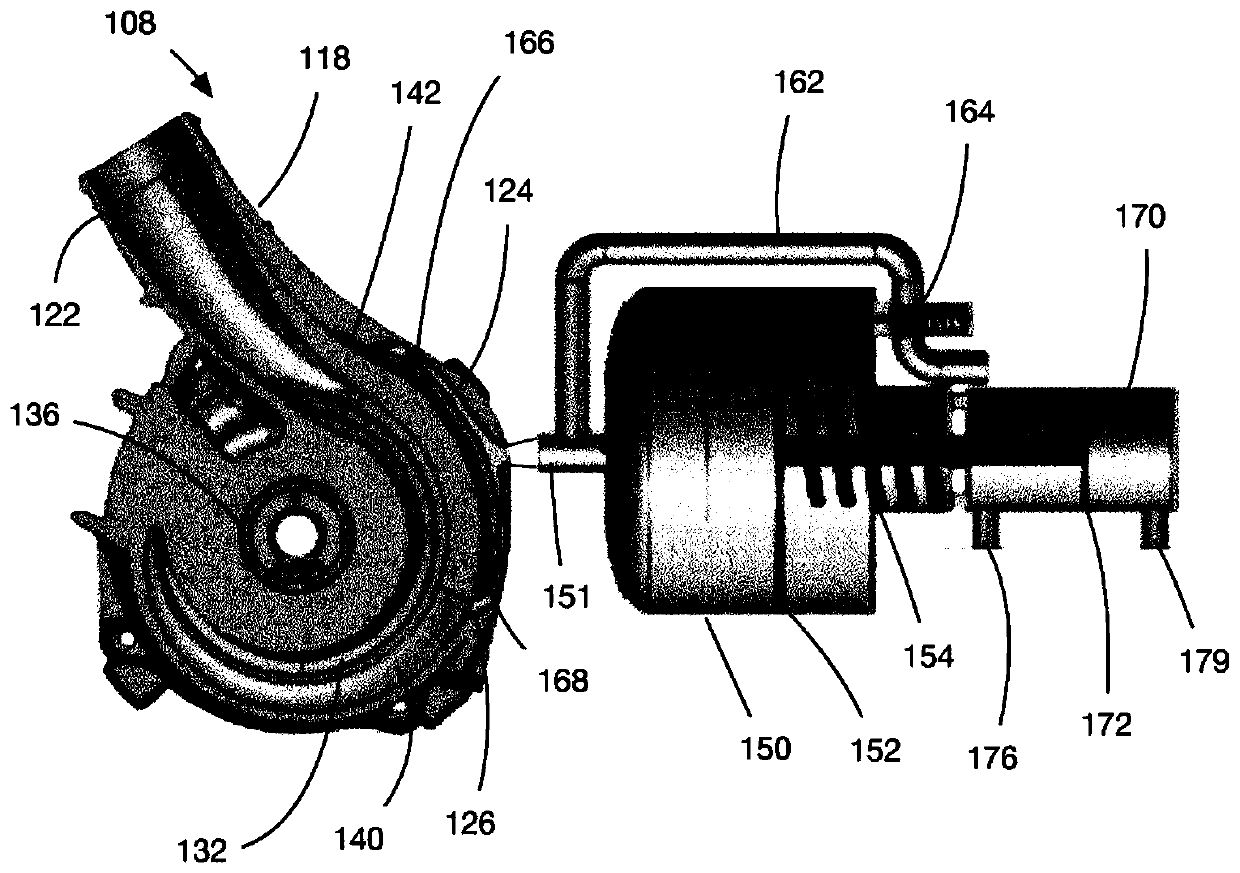 Turbocharger system, compressor system that forms part thereof, and method of controlling air flow to engine