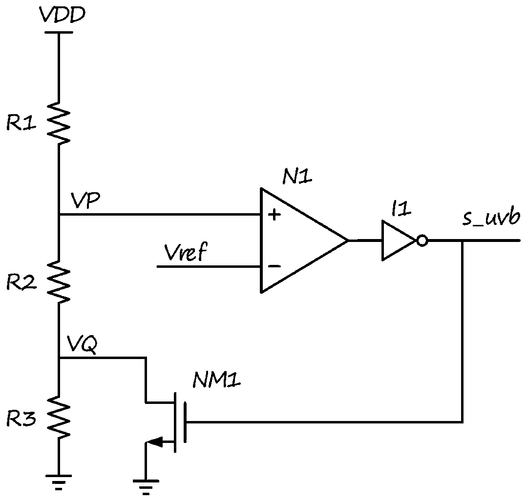 Undervoltage detection circuit applicable to low voltage environment