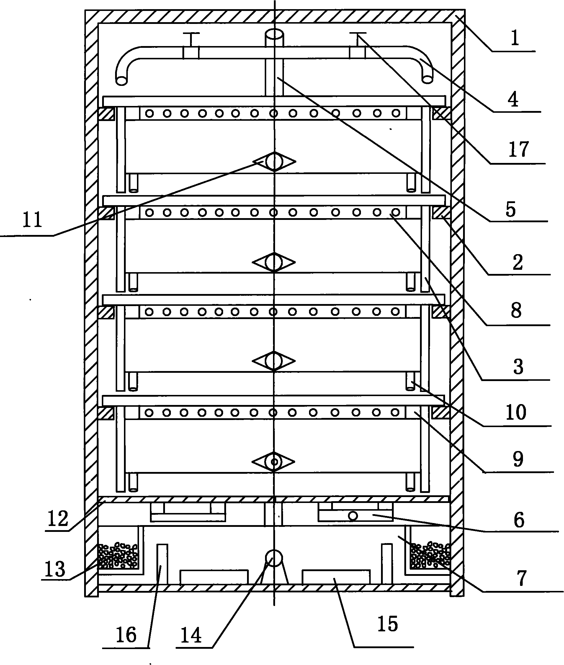 Breeding and hatching device for salmon and trout