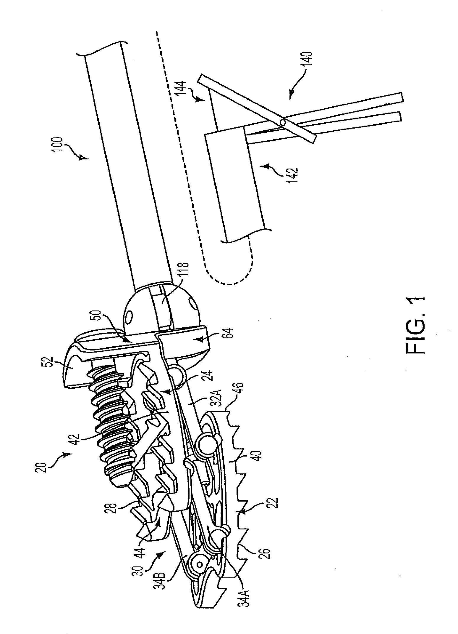 Lumbar jack implant