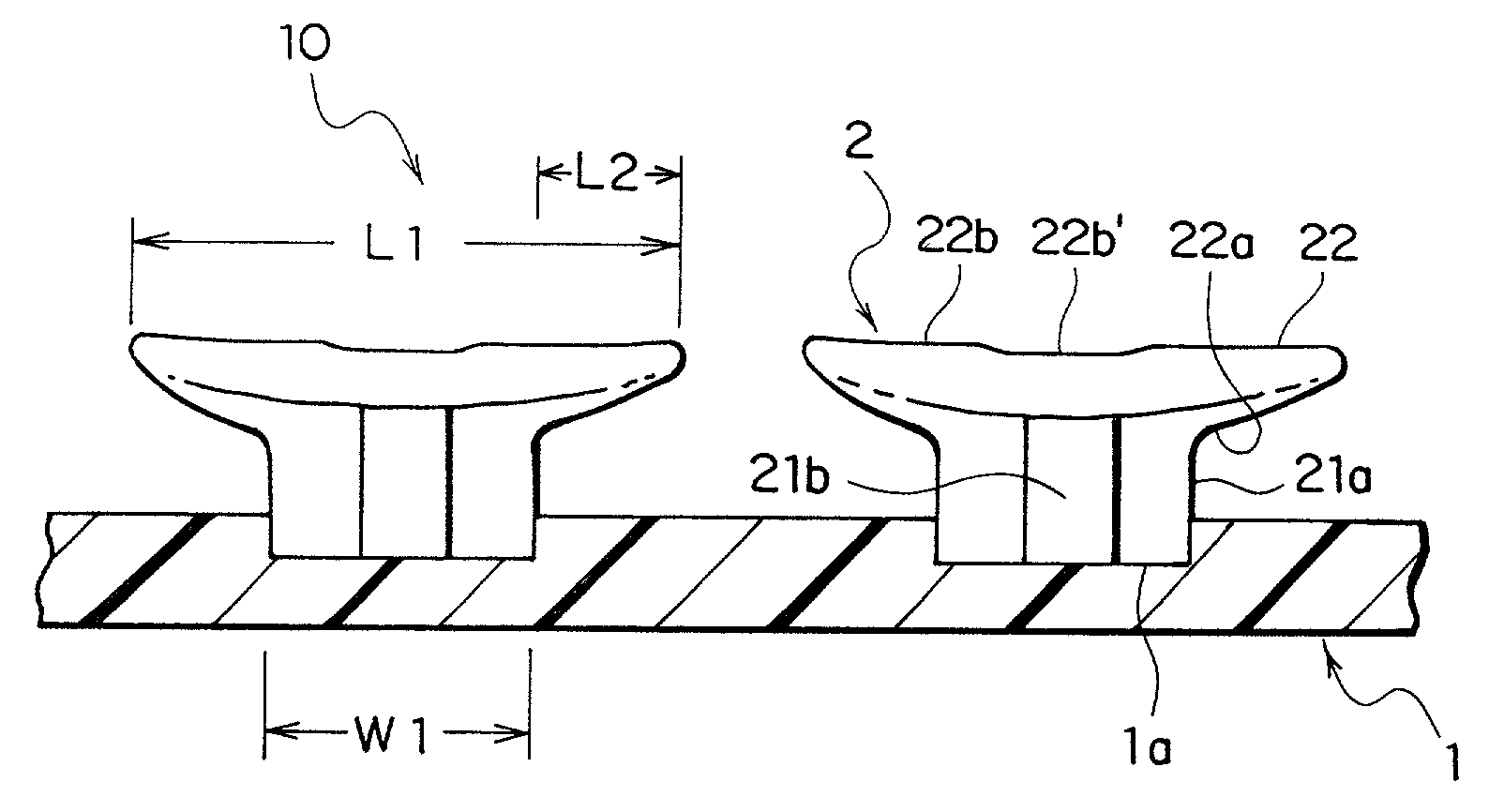 Integral molded surface fastener, and continuous manufacturing method and continuous manufacturing apparatus therefor
