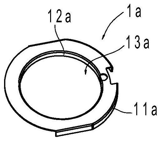 Fin ring bearing mechanism and punch forming device with same