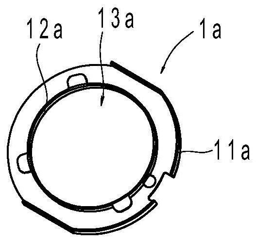 Fin ring bearing mechanism and punch forming device with same