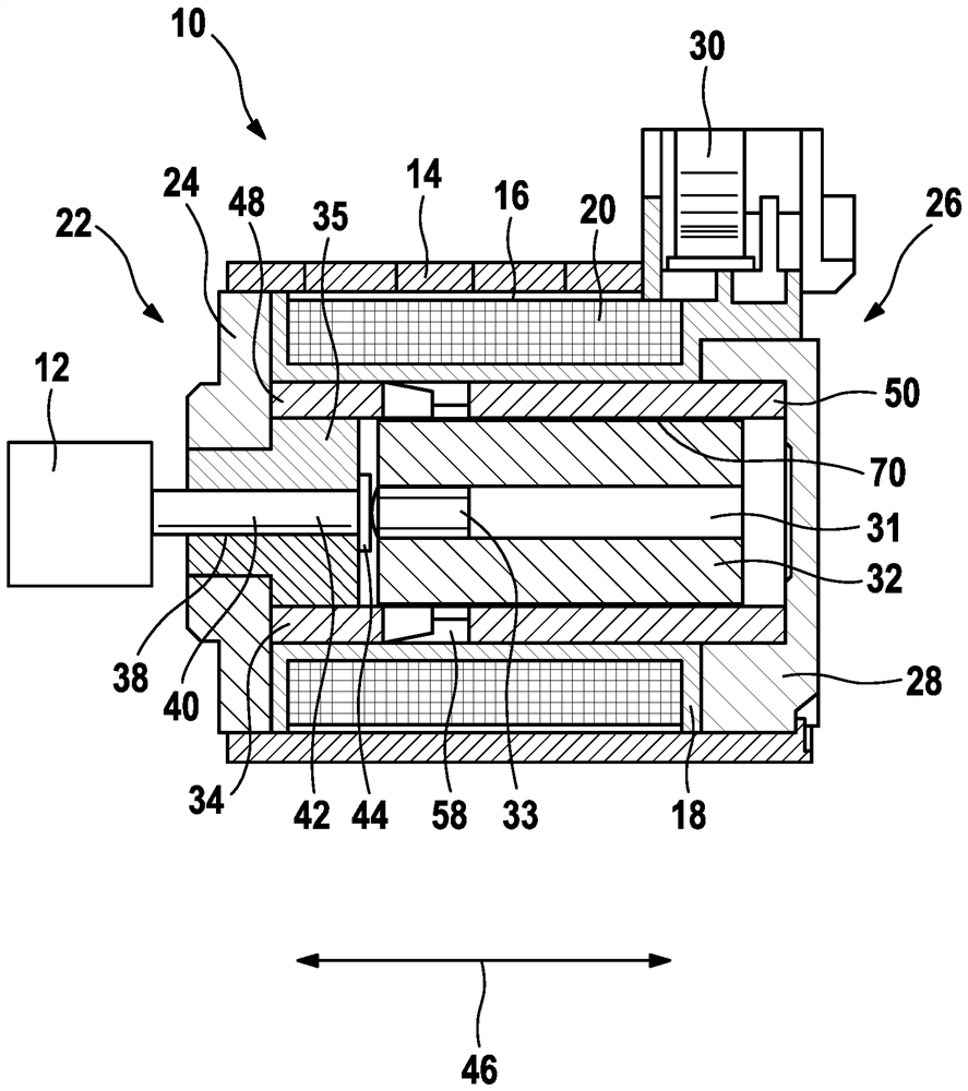 Electromagnetic actuating device