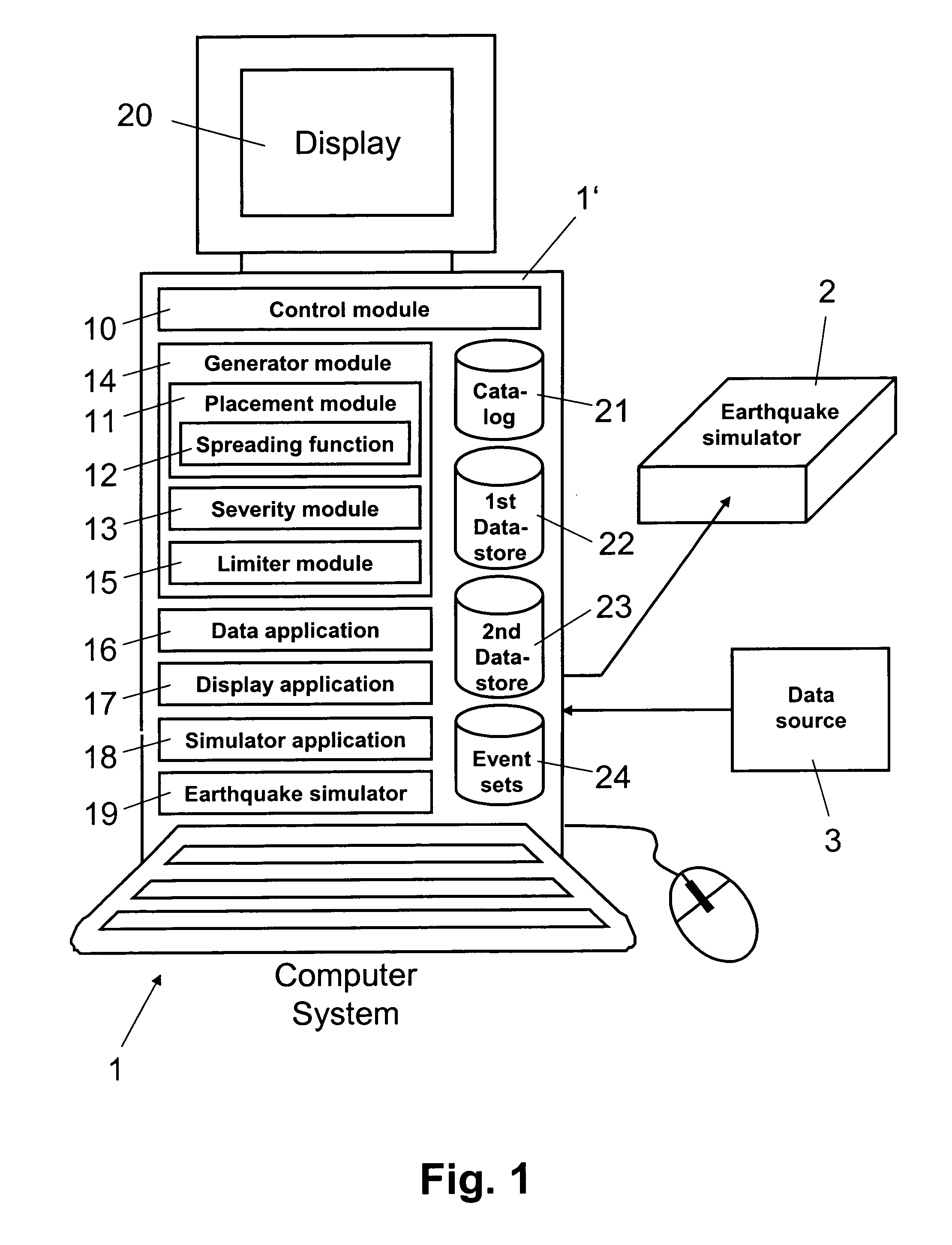 System and method for providing earthquake data