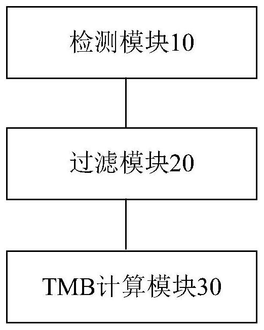 Method and device for detecting tmb