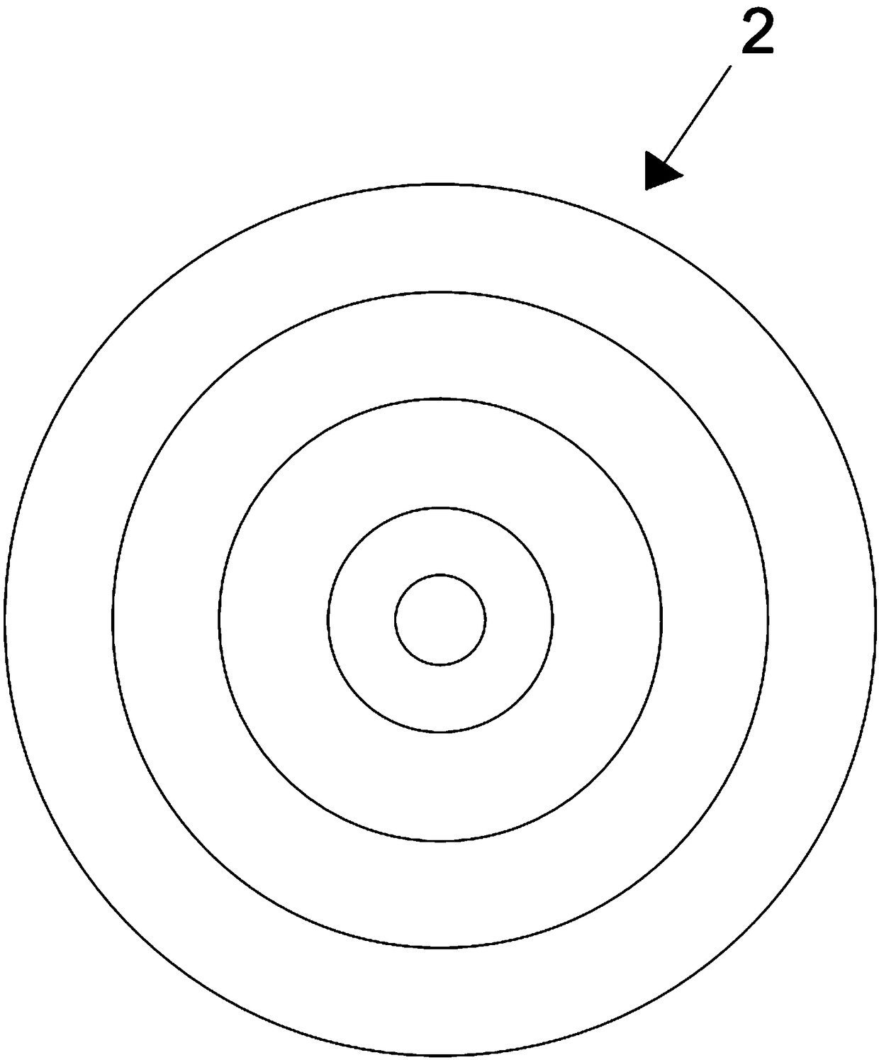 Mark point graph structure for easy laser marking and preparation method thereof