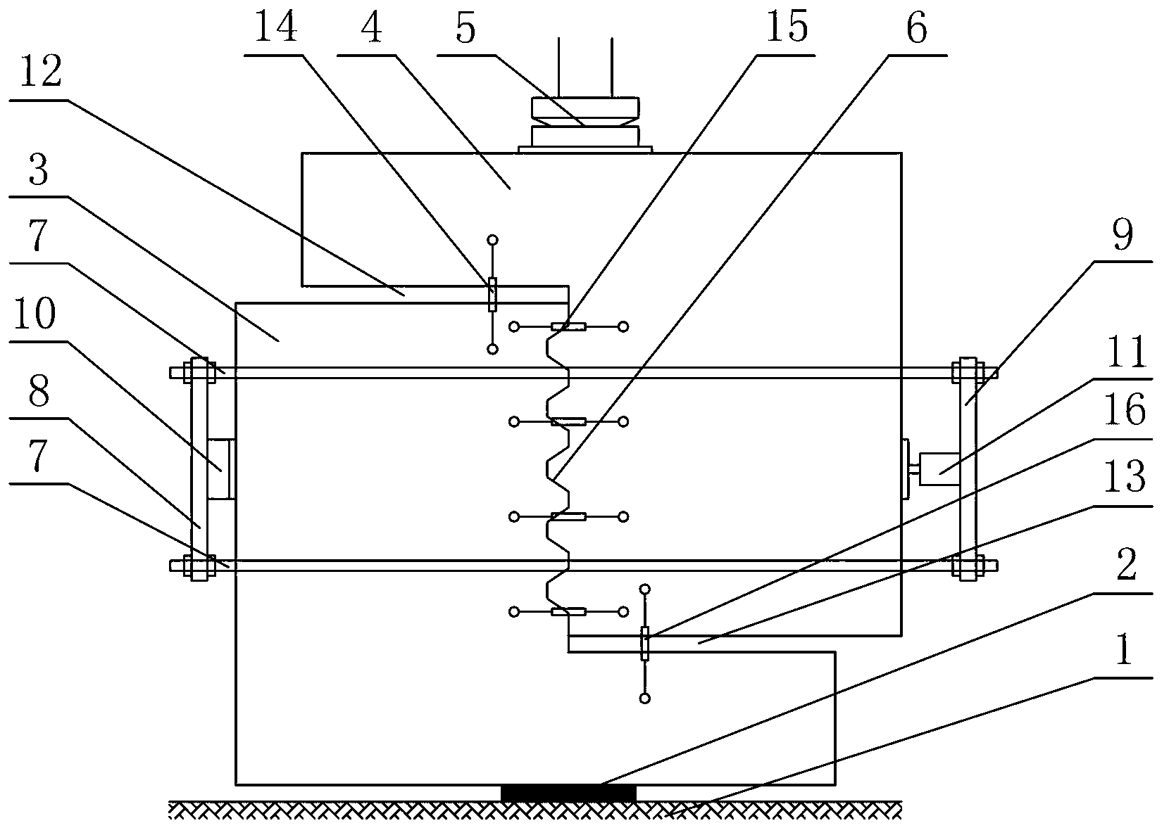 Device for testing shear strength of joint of external prestressing prefabrication and assembly concrete member