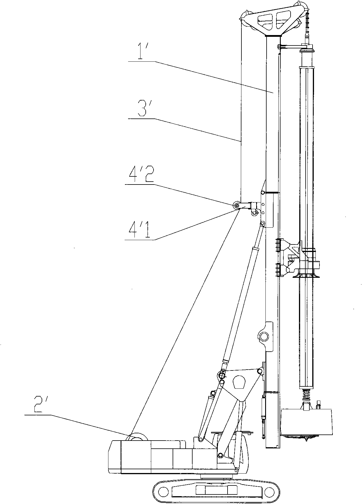 Rotary drilling rig and wire rope guiding device thereof