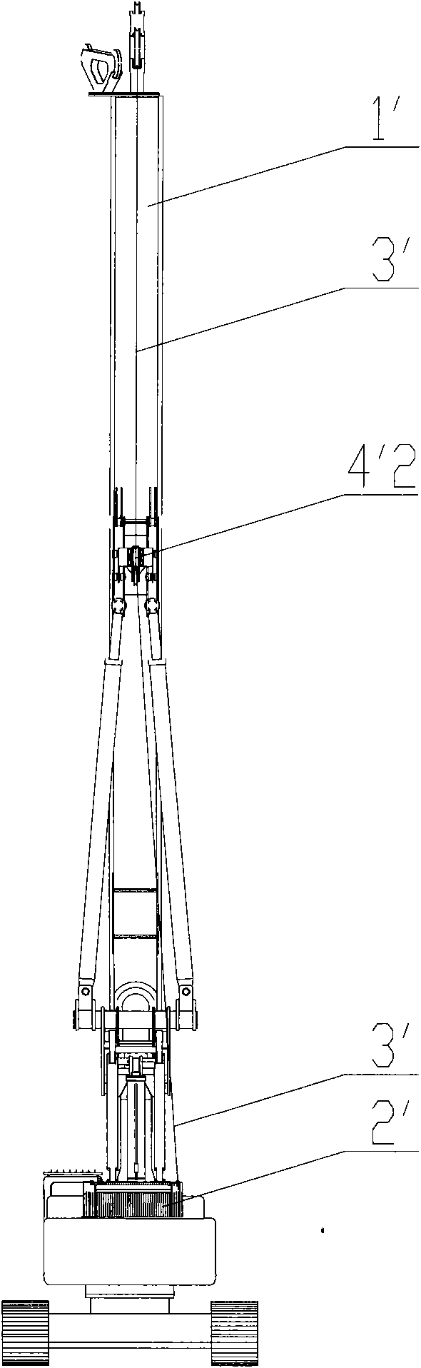 Rotary drilling rig and wire rope guiding device thereof