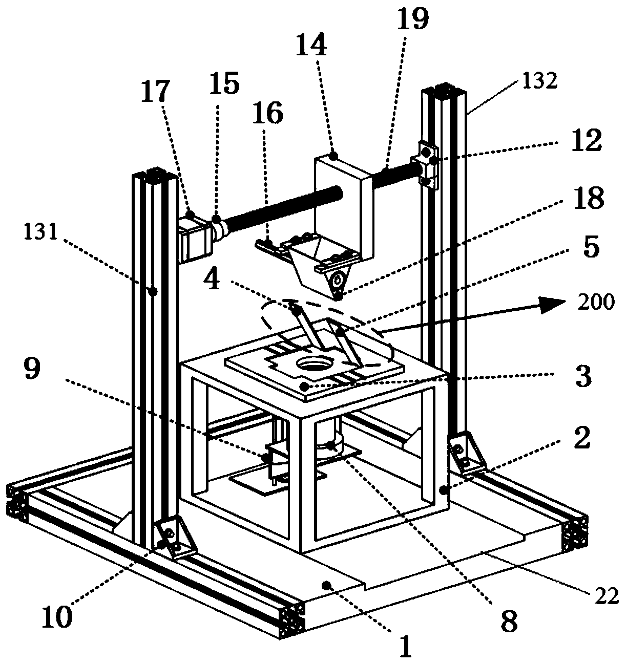 Device and method for preparing multiscale fiber reinforced composite material through electrostatic wire separating method