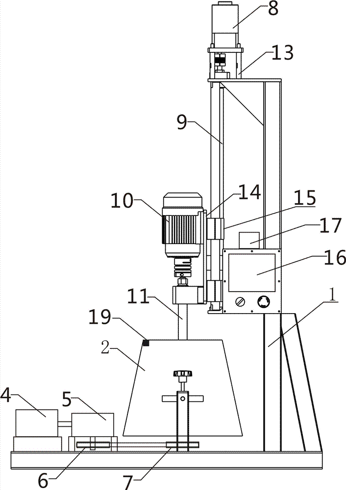 Combined stirring mechanism capable of automatically lifting and controlling industrial liquid